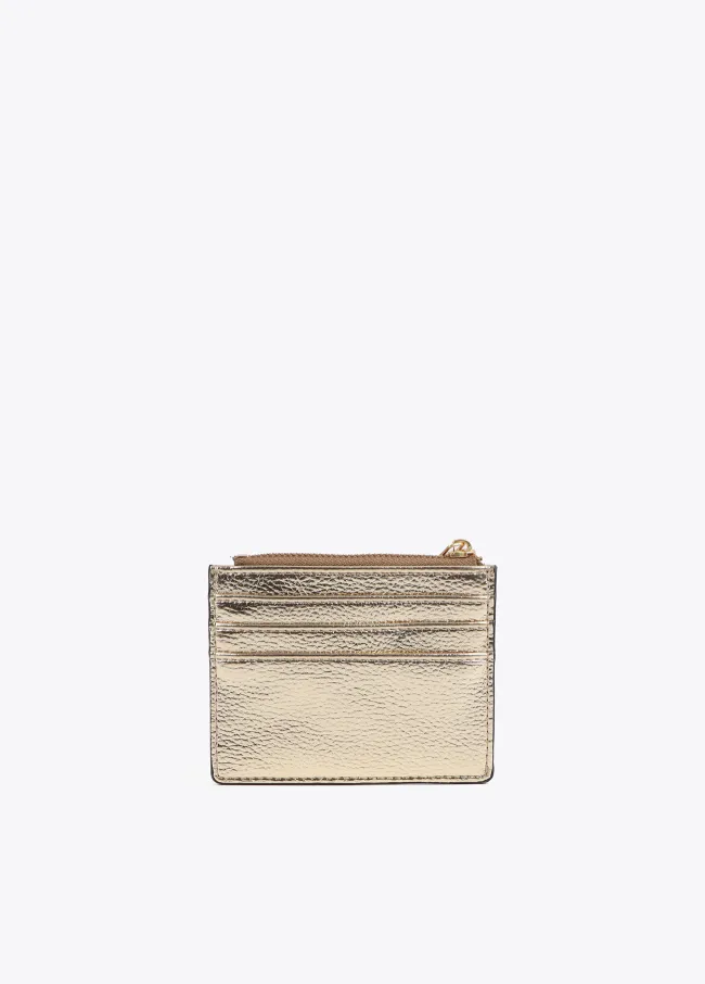 Metallic card holder