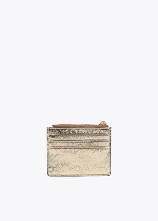 Metallic card holder