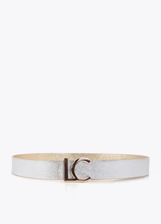 Cinturón reversible hebilla LC bicolor