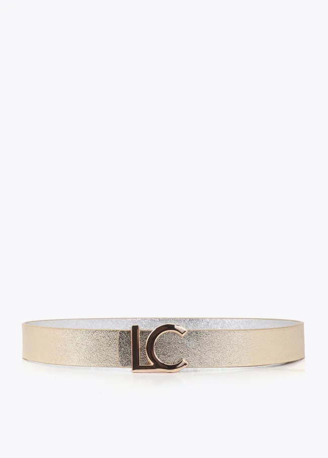 Cinturón reversible hebilla LC bicolor