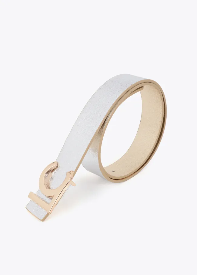 Cinturón reversible hebilla LC bicolor