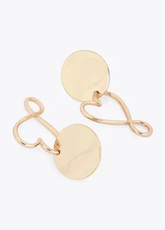 Pendientes combinados corazón infinito