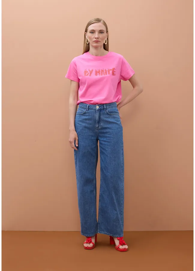 By Maite T-shirt with rhinestones