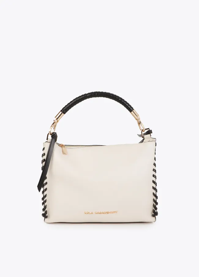 Bag with contrast braided detail