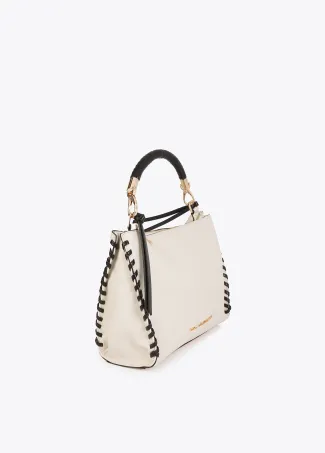 Bag with contrast braided detail