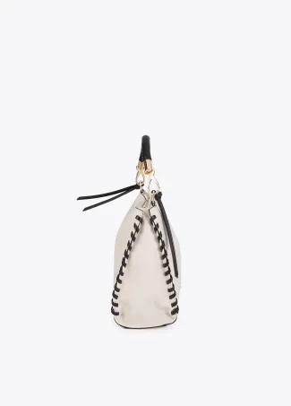 Bag with contrast braided detail