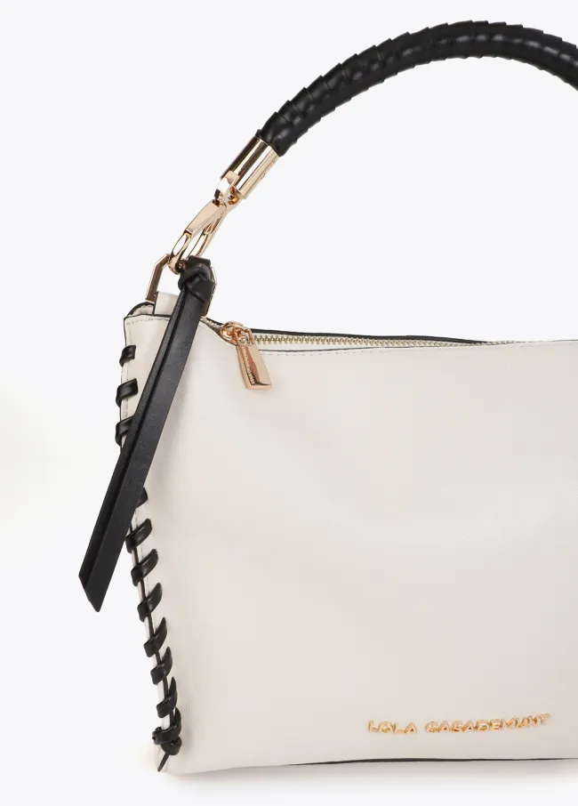 Bag with contrast braided detail