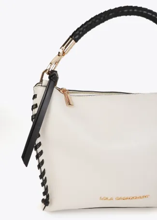 Bag with contrast braided detail
