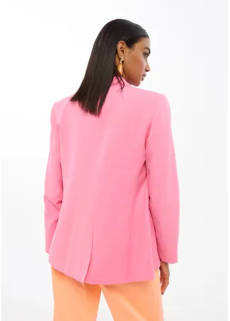 Regular fit blazer with no buttons
