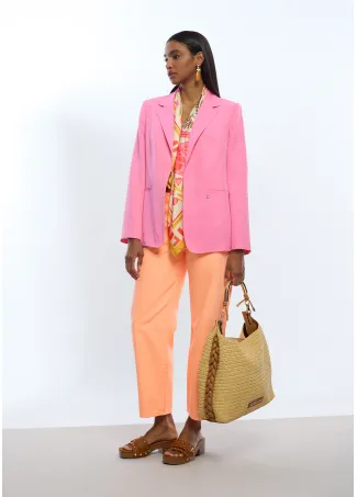 Regular fit blazer with no buttons