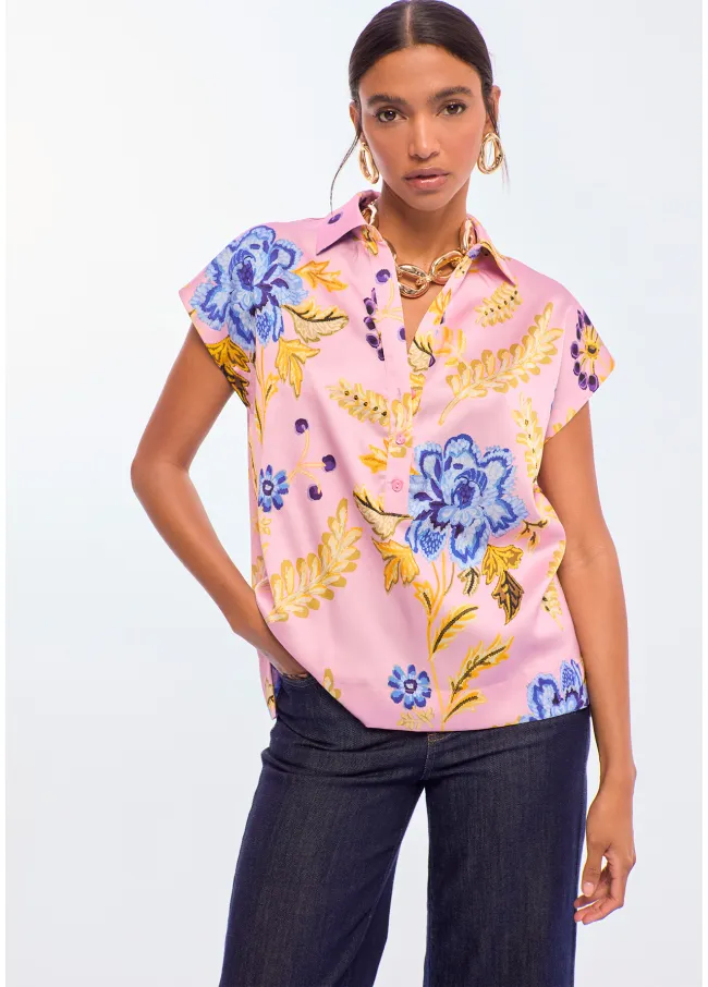 Blusa estampado de flores