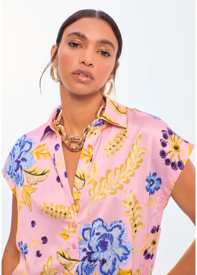 Blusa estampado de flores