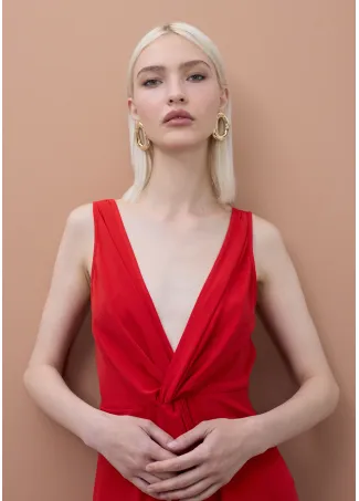 V-neck dress