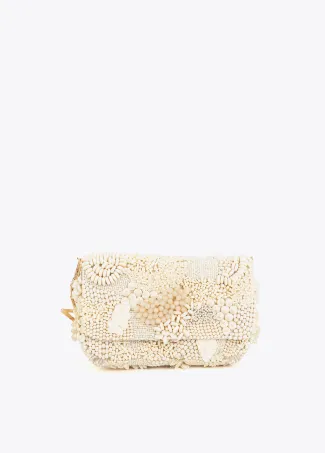 Baguette bag with matching rhinestones