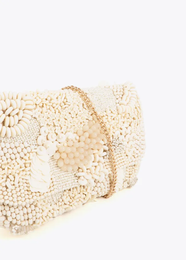 Baguette bag with matching rhinestones