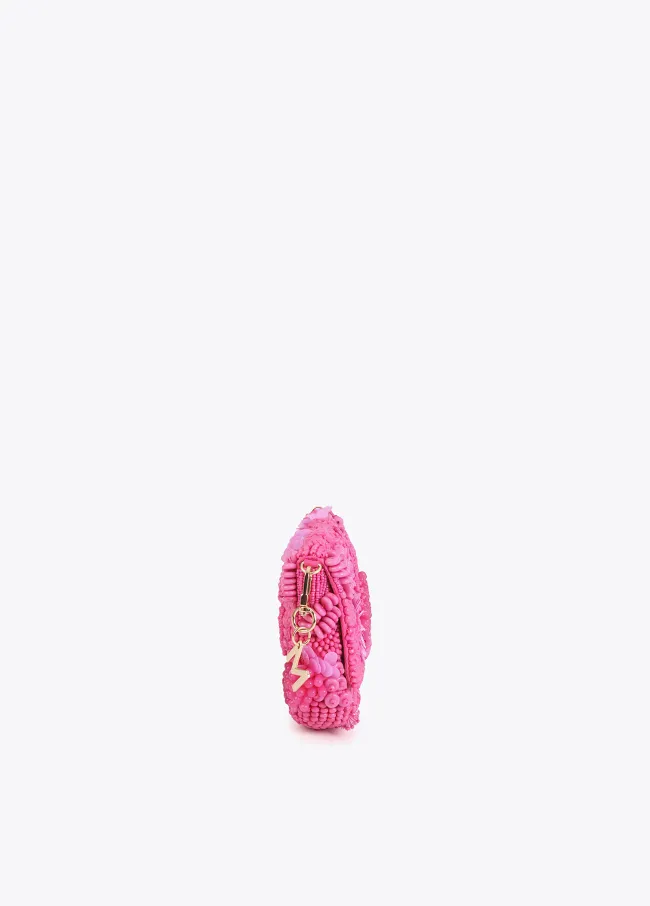 Baguette bag with matching rhinestones