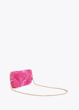 Baguette bag with matching rhinestones