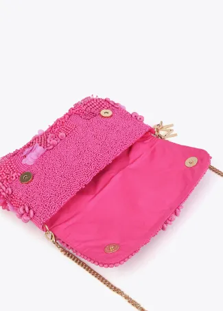 Baguette bag with matching rhinestones