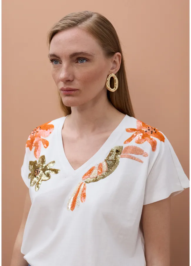 Camiseta tucan con joyas