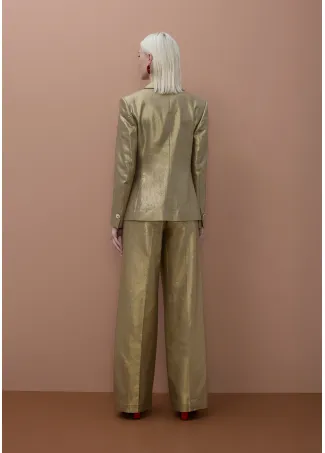 Fitted metallic blazer