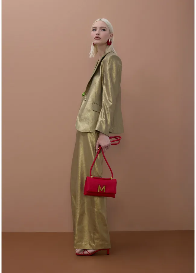 Fitted metallic blazer