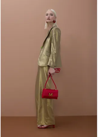 Fitted metallic blazer