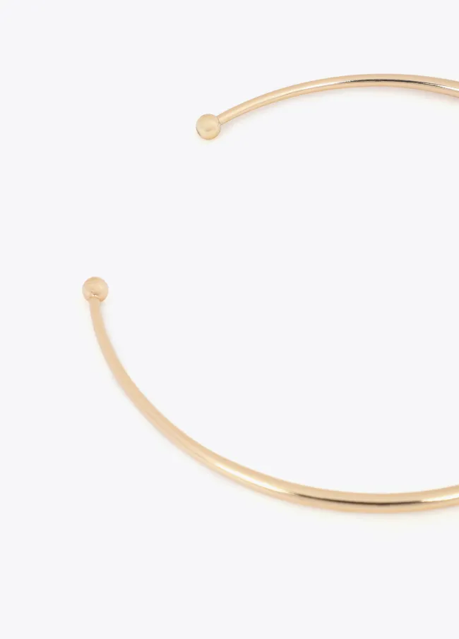 Hammered texture infinity heart choker