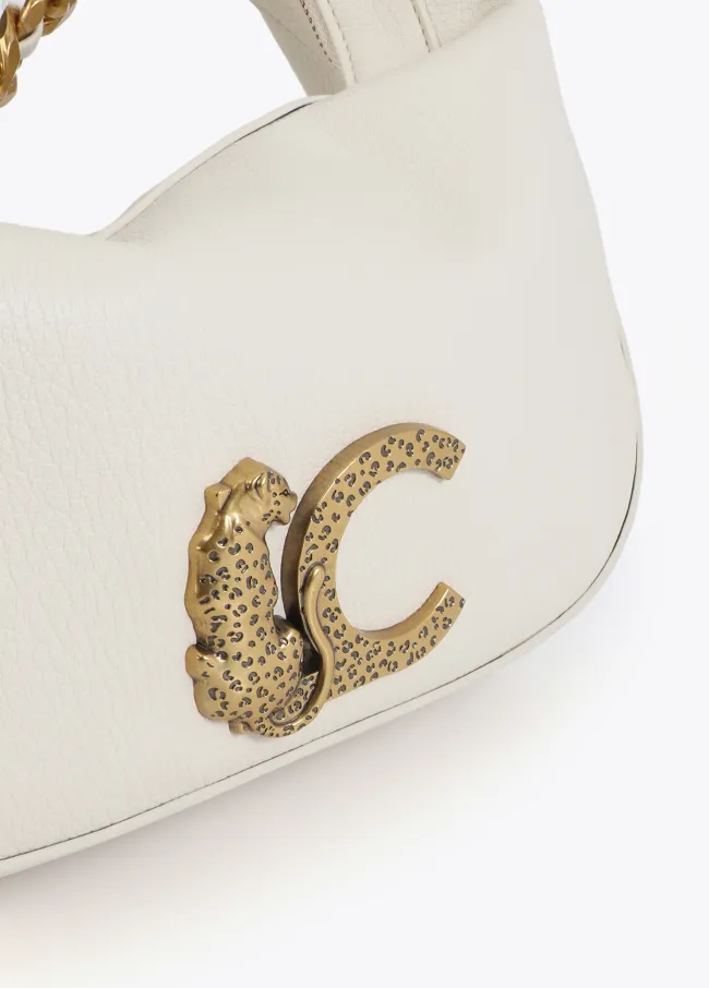 Bolso media luna con LC animal y cadena