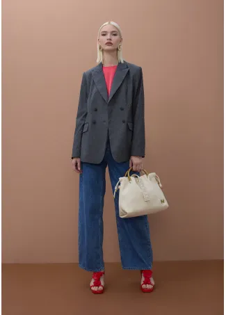 Americana cruzada con strass