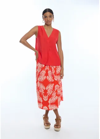 Falda pareo estampado paisley