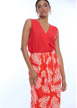 Falda pareo estampado paisley