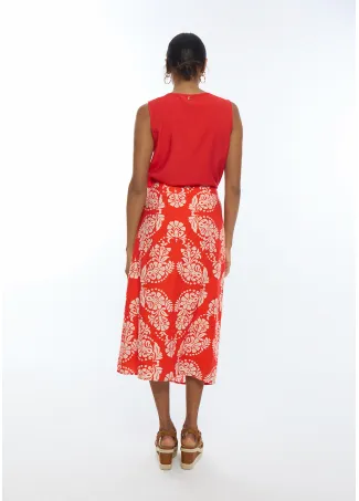 Falda pareo estampado paisley