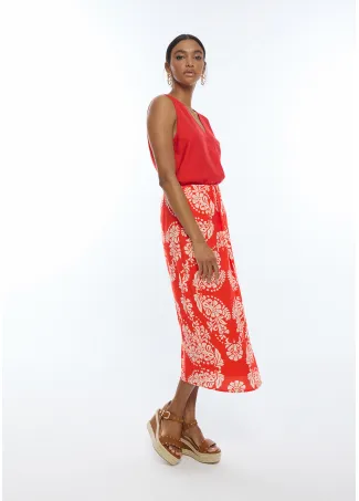 Falda pareo estampado paisley