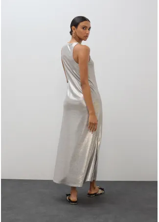 Long laminated dress