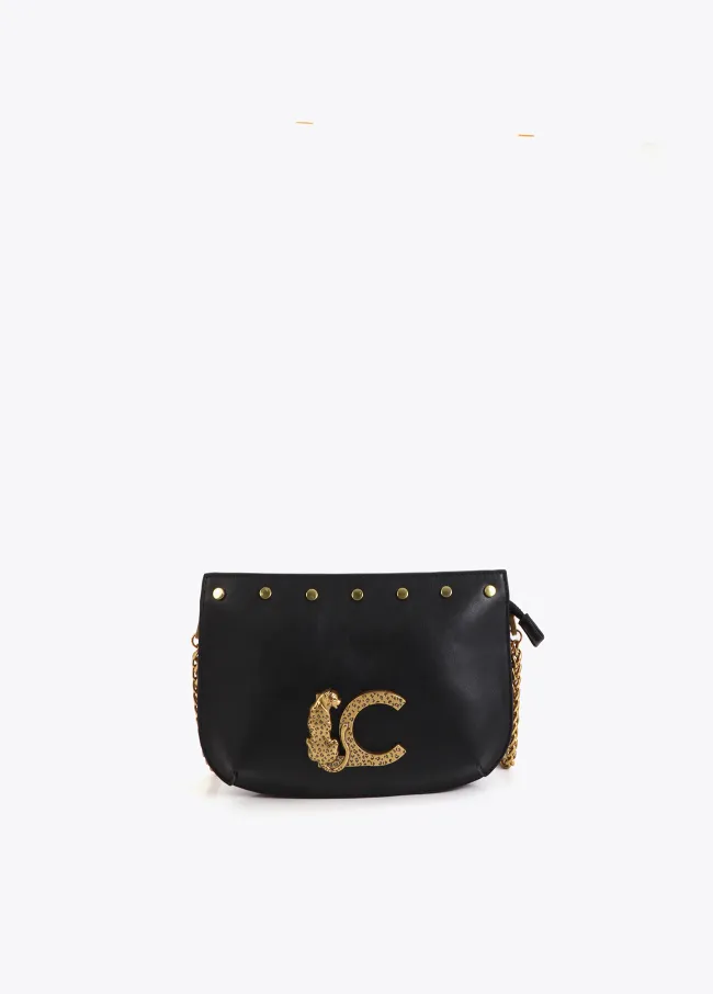 LC animal crossbody bag with studs