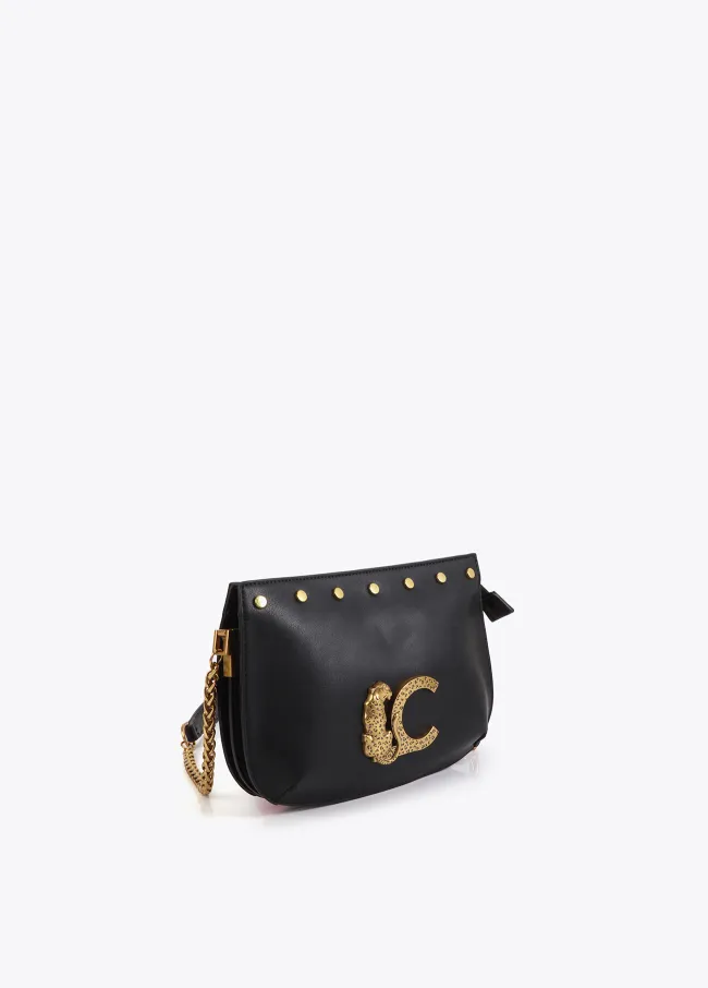 LC animal crossbody bag with studs