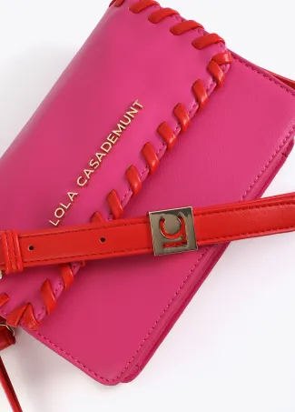 Crossbody bag with contrast braided detail