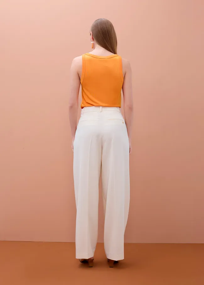 Top de tirantes cuello redondo circular