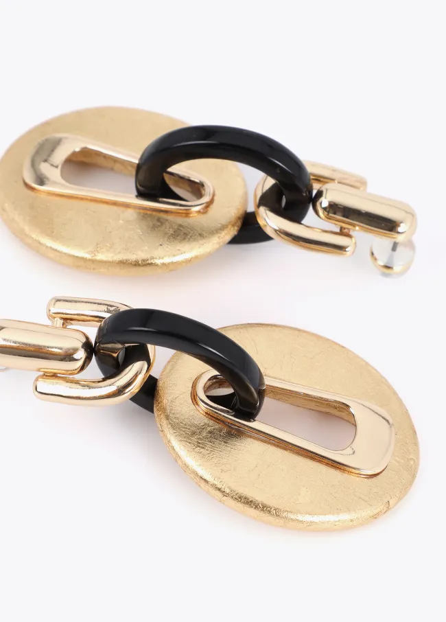 Chain link earrings