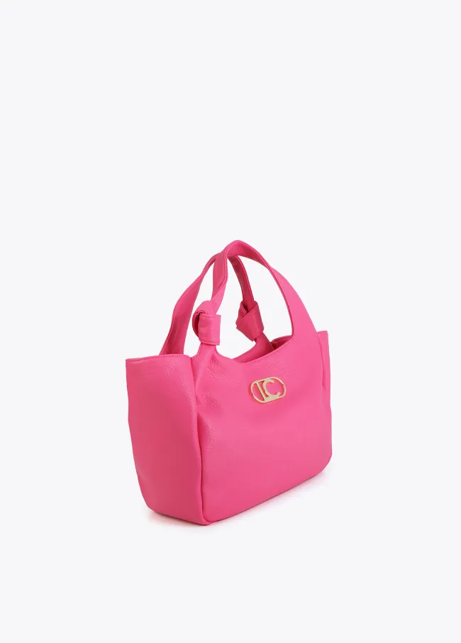 Tote bag with knotted strap