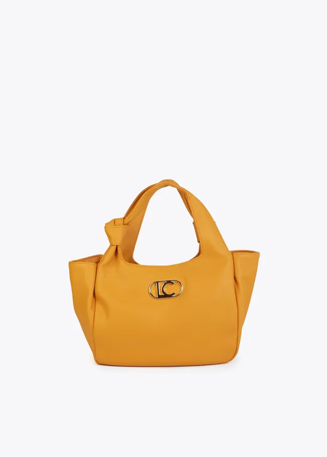 Tote bag with knotted strap