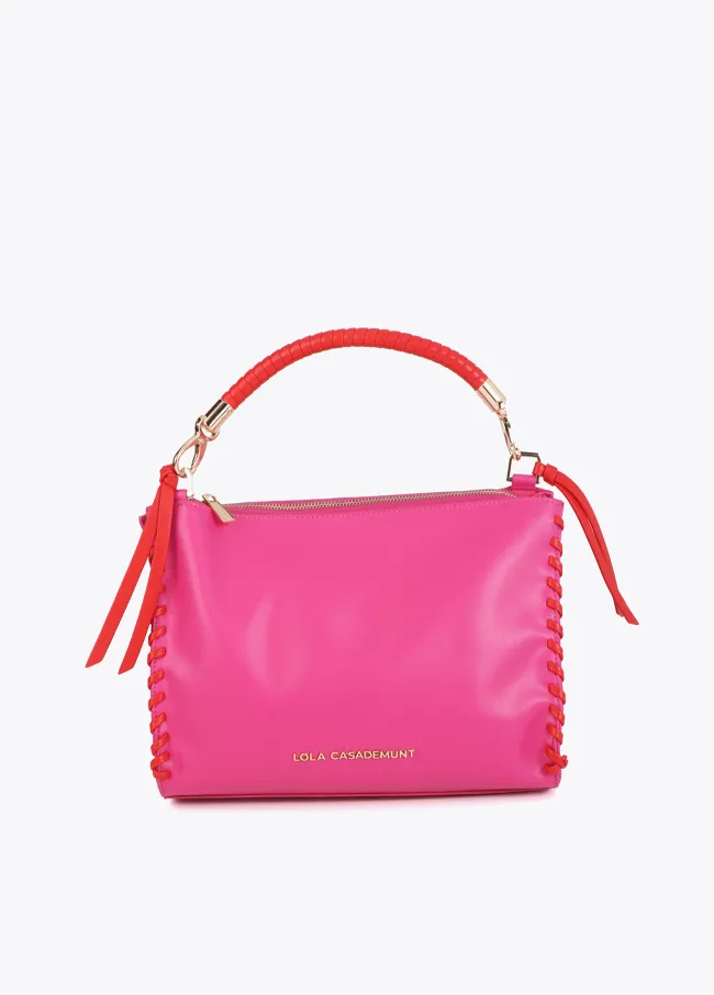 Bag with contrast braided detail