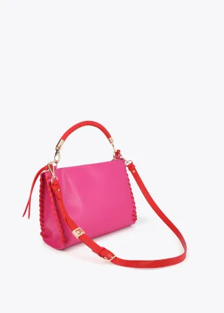 Bag with contrast braided detail