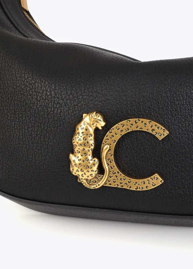 Bolso media luna con LC animal y cadena