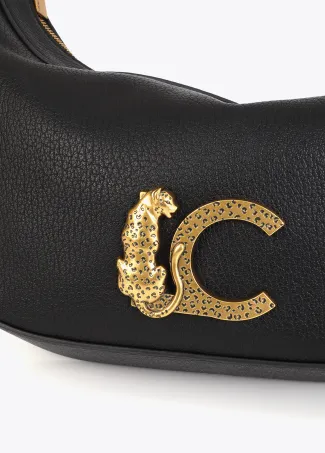 Bolso media luna con LC animal y cadena