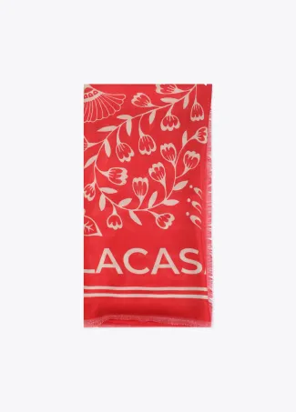 Fular estampado floral