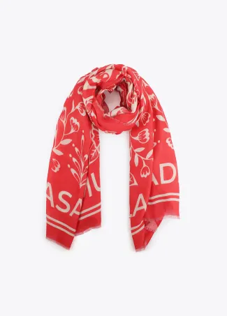 Fular estampado floral