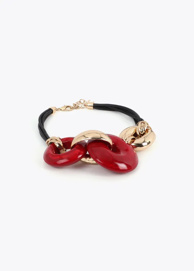 Collar corto discos acrílicos