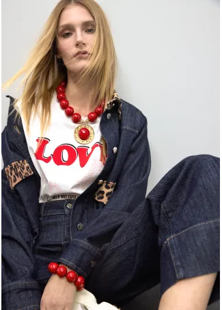 Collar cuentas maxi con pendant