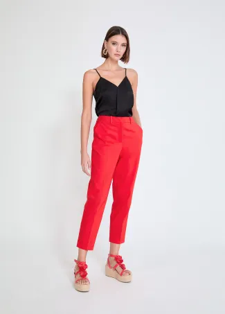 Trousers with M logo band